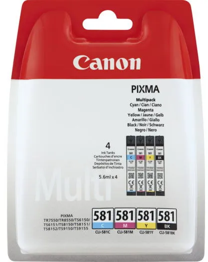Canon CLI-581 kelių spalvų rašalo kasetės rinkinys