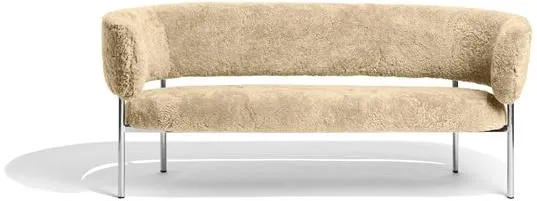 Møbel Copenhagen Font Sofa Avikailis Honey/Poliruoto Plieno Rėmas