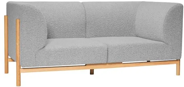 Hübsch Moment Sofa 2 vietų Maža Pilka/Natūrali