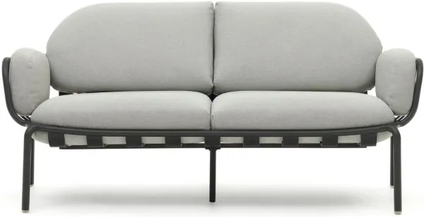 Joncols, Lauko 2 vietų sofa, pilka, H72x164x80 cm, metalas