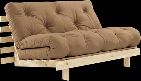 Karup Design Roots Miegamoji sofa su čiužiniu 140x200 755 Mocca/Furu