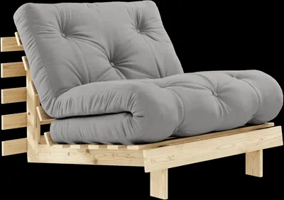 Karup Design Roots miegamoji sofa su čiužiniu 90x200 746 Pilka/Puša