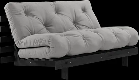 Karup Design Roots miegamoji sofa su čiužiniu 140x200 746 Tamsiai pilka/Juoda pušis