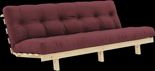 Karup Design Lean Miegamoji sofa su čiužiniu Alpha 130x200 Bordo/Natūralus