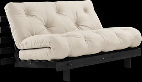 Karup Design Roots Miegamoji sofa su čiužiniu Roots 140x200 Smėlio / Lakuota juoda