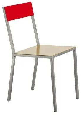 Valerie Objects Alu Valgomojo kėdė Garstyčių/Raudona